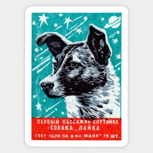 1957 Laika the Space Dog Sticker